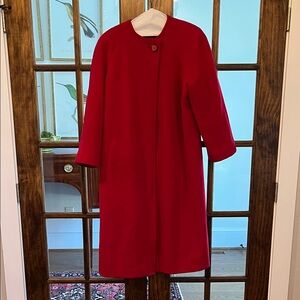 Regency Cashmere Vibrant Red Outerwear